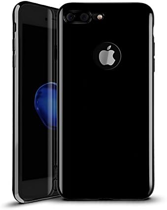 iPhone 7 Plus Case, Baesan TPU Electroplate Frame and Ultra Thin Design Coated Premium Non Slip Surface with Excellent Grip Case Fit for iPhone 7 Plus (5.5'') -- Jet Black