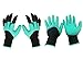 HAODE FASHION 2 Pairs Garden Genie Gloves with Fingertips Claws on Each Hand- for Right Handers & Left Handers- for Digging and Planting- for Rose Pruning- for Women & Men Gloves