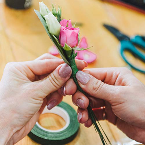 Floral Tape - MeiMeiDa 10 Rolls Flower Adhesives Stem Wrap for Florist Making Beautiful Bouquet Arrangement, Wedding Wreath and Other DIY Crafts, 0.47 Inch x 30 Yard Each Roll, Multicolored - Thumbnail 7