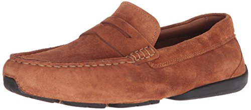 Cole Haan Men's Branson Penny Driver Loafer, British tan Suede, 10 Medium US