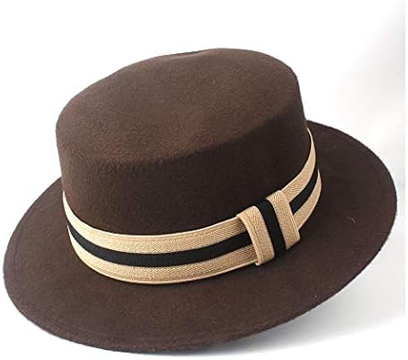 flat top hat wide brim mens