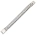 BlueFox Men's Bracelet Keel Titanium Steel High Polished Link Bracelet Pack 1,8.46''