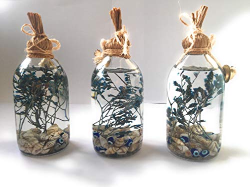 image for Frosty Oil Lamp - Handmade Decorative Refillable Sturdy Glass Mini Oil