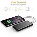 EasyAcc Slim 10000 mAh Power Bank, QC 3.0 Quick Charge Portable Charger External Battery for iPhone Android and More - Black