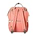 SUNVENO Diaper Bag Backpack Functional Baby Nappy Changing Bag with Insulated Pockets Waterproof Fabric Large Capacity (Pink)