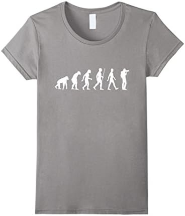 Women's Evolution of a Photographer T-Shirt Medium Slate