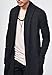 COOFANDY Men's Ruffle Shawl Collar Long Sleeves Cardigan (Small, Black)