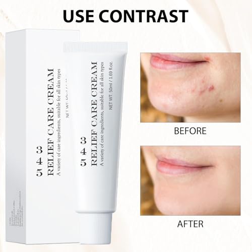 YOOJ® 2 Pcs 345 Relief Cream, Soothing Recovery & Moisture Daily Face Moisturizer, Korean Soothing Moisturizer, 345 Repair Barrier Cream for All Skin Types (50ml/1.69floz)