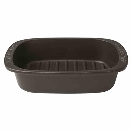 Römertopf Bräter BBQ Grillschale Keramik schwarz 2,3 Liter