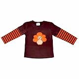 Unique Baby Unisex Layered Thanksgiving Turkey Shirt