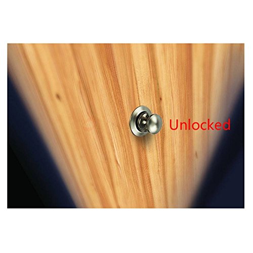 Encell Set of 5 Push Button Catch Cupboard Door Knob Latch Lock for RV Camper Motor Home Caravan