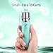 Facial Hair Removal for Women, Painless Hair Remover Lady Trimmer Peach Fuzz Electric Shaver Razor for Face Hair, Upper, Lip, Cheek, Body, Portable Pocket Blue Color (Blue)