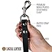 Logical Leather Dog Leash - 6 Foot Heavy Duty Full Grain Leather Lead; Best for Training - Black