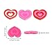 JOVITEC 36 Pieces Mini Heart Erasers Valentines Rubber Eraser for Valentine Office School Supplies
