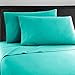 Prime Bedding Bed Sheets - 3 Piece Twin Sheets, Deep Pocket Fitted Sheet, Flat Sheet, Pillow Case - Turquoise