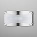 Acciaio Wall Sconce One-Light Lamp Brushed Nickel with White Diffuser - Linea di Liara LL-SC6-BN