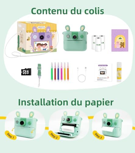 Appareil Photo Enfant Instantané Impression Numériques Photo Creator