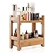 GOBAM Bathroom Counter Organizer Shelf Cosmetic and Vanity Perfume Organizer Shelf with Drawer, Easily Assembled Suitable for Mom or Wife, Bamboo