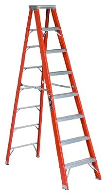 Louisville Ladder FS1308HD 375-Pound Duty Rating, Fiberglass Step Ladder, 8-Feet