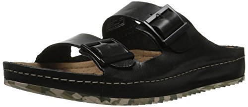 New Clarks Men\'s Netrix Buck Wedge Sandal-Black Clarks Men main image 2
