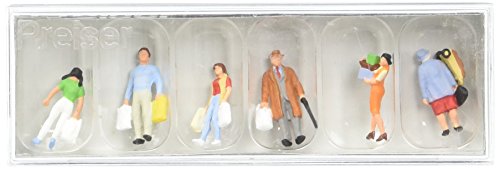 10121 Pedestrians People Shopping pkg(6) HO Scale Figure