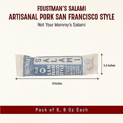 Foustman's Salami Pork San Francisco Style Artisanal, NitrateFree