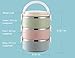 WORTHBUY Bento Lunch Box Stainless Steel Leakproof Stackable Lunch Box with Insulated Bag and Reusable Flatware Set Food Storage Container for Adults(3-Tier)