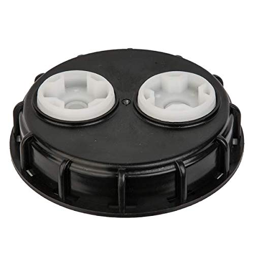 IBC portible water storage tank top lid 155mm with optional vents (155mm+double vent)