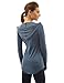 PattyBoutik Women Hoodie Curve Hem Tunic Top (Heather Blue Small)