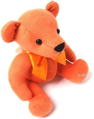 Little Rainbow Teddy Bear Rag doll - Orenge 16cm