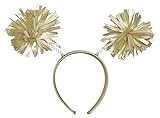 Amscan Head Bopper Pom Funny Costume Party Headwear, Gold, Plastic, 9