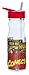 Zak Designs Marvel Comics 25 oz. Water Bottle with Straw, Iron Man & Incredible Hulk