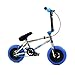 FatBoy Mini BMX Bicycle Freestyle Bike Fat Tires Chrome Assault Pro, Blue