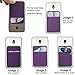 3Pack Adhesive Phone Pocket,Cell Phone Stick On Card Wallet,Credit Cards/ID Card Holder(Double Secure) with Self Sticker for Back of iPhone,Android and All Smartphones (2 Black& 1 Grey)