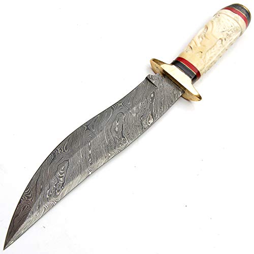 Custom Handmade Damascus Steel Hunting Bowie Knife -Sword/Chef Kitchen Knife/Dagger/Full Tang/Axe/Billet/Cleaver/Bar/Folding Knife/Knives Accessories/Survival/Camping with Sheath 9340