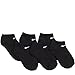 Nike Kids Performance Low Cut Socks - Black 6 Pairs Size 13C-3Y