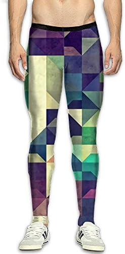 Doppyee Mens Compression Pants Base Layer Running, Cycling, Sports, Training, Weightlifting Tights Art Print 3D Print Fitness Sports Tight Leggings