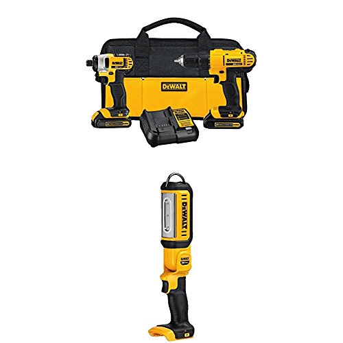 Dewalt dck240c2 20v lithium drill driver/impact combo k…