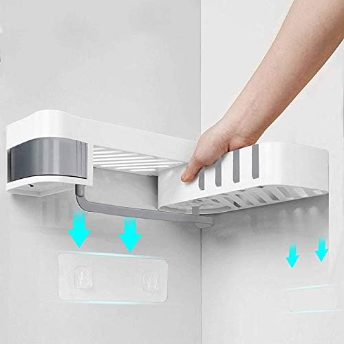 多機能浴室ラック シャワーラック 収納ラック Uminhos お風呂 ラック キッチン 洗面 壁掛け 収納 省スペース 水切り バスラック 耐荷重 強力粘着固定 バスルーム 洗面所 調味料ラック タオルラック 収納棚 ホワイトグレー Khpmarketingagency Com