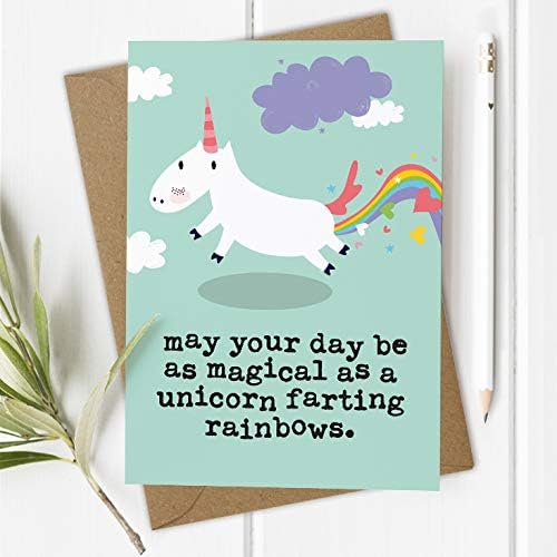 Magical Unicorn Farting Birthday Card