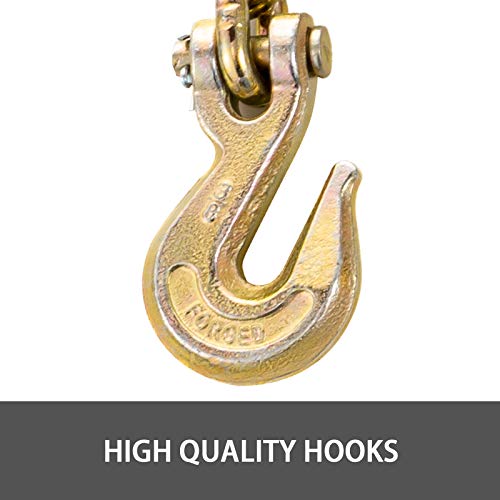 image for BestEquip 2 Pack Grade 70 Chain 3/8Inchx19.7ft (10mmx6m) Heavy Duty Ch