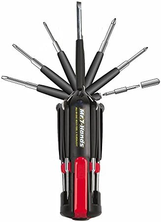 Apollo Tools Dt1019 Mr 7 Hands Patented 8 In 1 Screwdrivers With Worklight Red Amazon Com