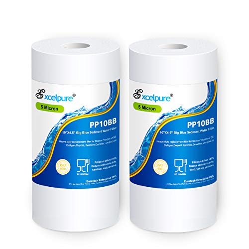 EXCELPURE Big Blue Whole house Sediment Water Filter 10" x 4.5" (5