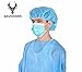 Disposable Face Masks with Surgical Earloops - High Quality 3-Layer Protection, Hypoallergenic, 50 Count Mouth Mask for Indoor/Outdoor Use That Filters Out Dust, Pollen, and Bacteria