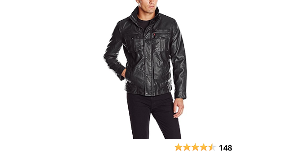 Amazon.com: Levi's chaqueta camionero de cuero sintético con forro de  sherpa para hombre : Ropa, Zapatos y Joyería