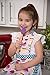 KAF Home Child's Hostess Extra Long Ties – Adjustable Bib Cupcake Apron-Machine Wash-Used in Kitchen, Gardening, Multicolor