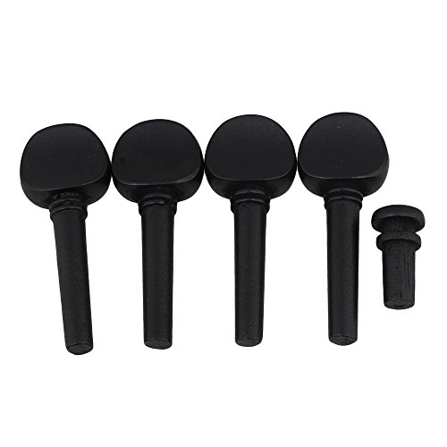 Ebony Tuning Pegs for 4/4 Violin String Instrument Accessories