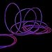 lychee EL Wire Neon Glowing Strobing Electroluminescent Light El Wire w/Battery Pack for Parties, Halloween Decoration (Purple, 9ft)