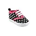Luvable Friends Unisex Baby Crib Shoes, Black With Polka Dots, 12-18 Months