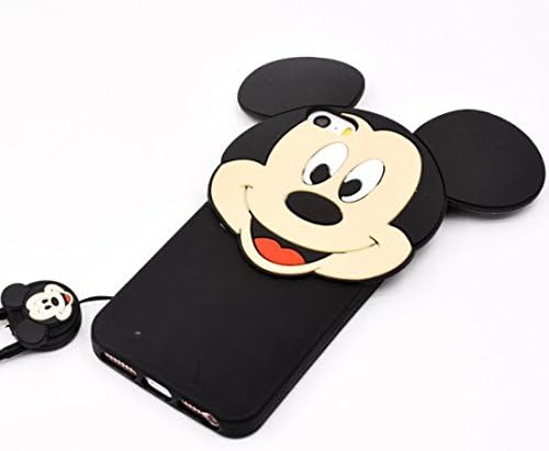 iPhone 5/5S/SE Case, kiyogoods Fashion Cute Japanese Cartoon Sailor black cat mickey mouse Minnie silicone Protective carrying Case for Apple iPhone 5/5S/SE (mickey)